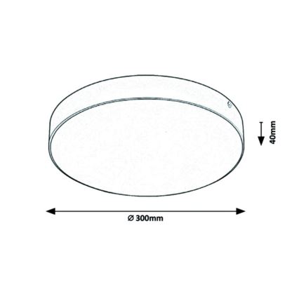 Rabalux - LED Stropné svietidlo LED/24W/230V 3000-6000K IP44 biela