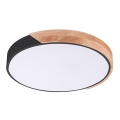 Rabalux - LED stropné svietidlo LED/24W/230V čierne/dub pr. 41,5 cm