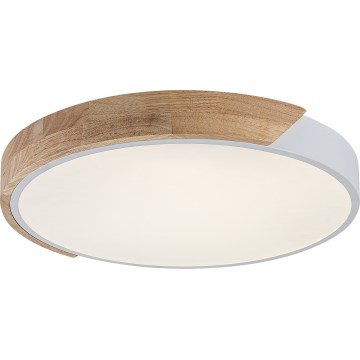 Rabalux - LED stropné svietidlo LED/40W/230V 3000/4000/6500K biela/dub pr. 61 cm
