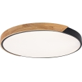 Rabalux - LED stropné svietidlo LED/42W/230V 3000/4000/6500K čierna/dub pr. 61 cm