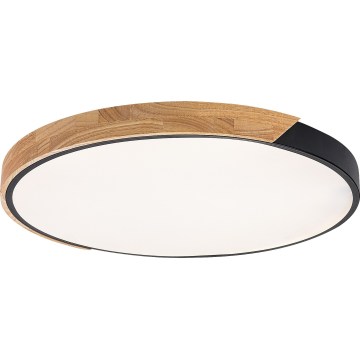 Rabalux - LED stropné svietidlo LED/42W/230V 3000/4000/6500K čierna/dub pr. 61 cm