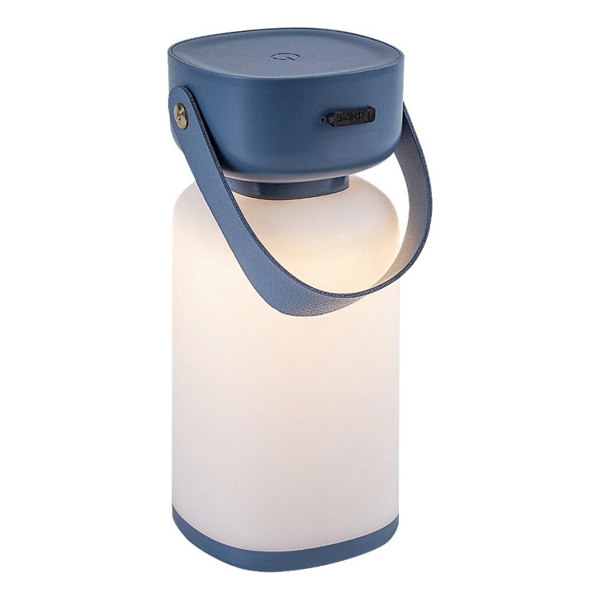 Rabalux - LED Vonkajšia stmievateľná dotyková nabíjacia stolná lampa LED/3W/5V IP44 modrá