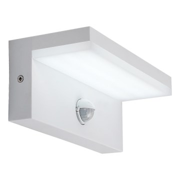 Rabalux - LED Vonkajšie nástenné svietidlo so senzorom LED/9W/230V 2700/4000/6500K IP54 biela