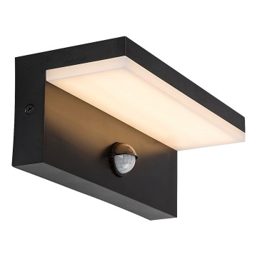 Rabalux - LED Vonkajšie nástenné svietidlo so senzorom LED/9W/230V 2700/4000/6500K IP54 čierna