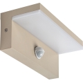 Rabalux - LED vonkajšie nástenné svietidlo so senzorom LED/9W/230V IP54 béžové