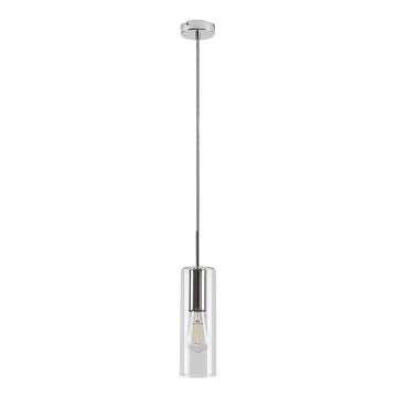 Rabalux - Luster na lanku 1xE27/40W/230V číra/lesklý chróm