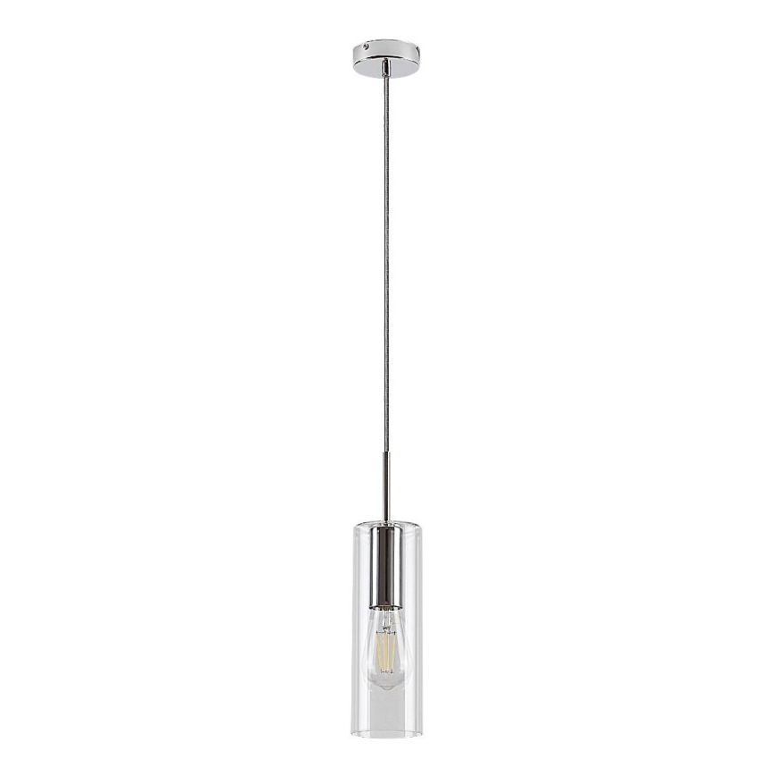 Rabalux - Luster na lanku 1xE27/40W/230V číra/lesklý chróm