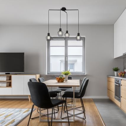 Rabalux - Luster na lanku 4xE27/40W/230V