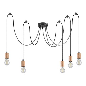 Rabalux - Luster na lanku 5xE27/60W/230V pavúk buk