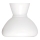 Rabalux - Náhradné sklo k lustru, stolnej lampe a nástennému svietidlu E27 pr. 15 cm biela