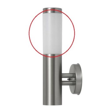 Rabalux - Náhradné sklo k vonkajšiemu svietidlu INOX TORCH E27 biela