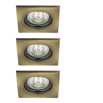 Rabalux - SADA 3x LED Kúpeľňové podhľadové svietidlo 3xGU10/6W/230V + 3xGU10/50W/230V Rabalux - SADA 3x LED Kúpeľňové podhľadové svietidlo 3xGU10/6W/230V + 3xGU10/50W/230V