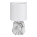 Rabalux - Stolná lampa 1xE14/40W/230V biela/mramorový dekor