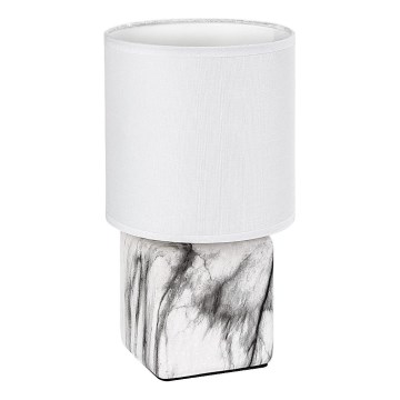 Rabalux - Stolná lampa 1xE14/40W/230V biela/mramorový dekor