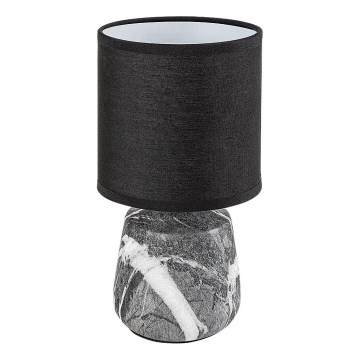 Rabalux - Stolná lampa 1xE14/40W/230V, čierna s mramorovým dekorom