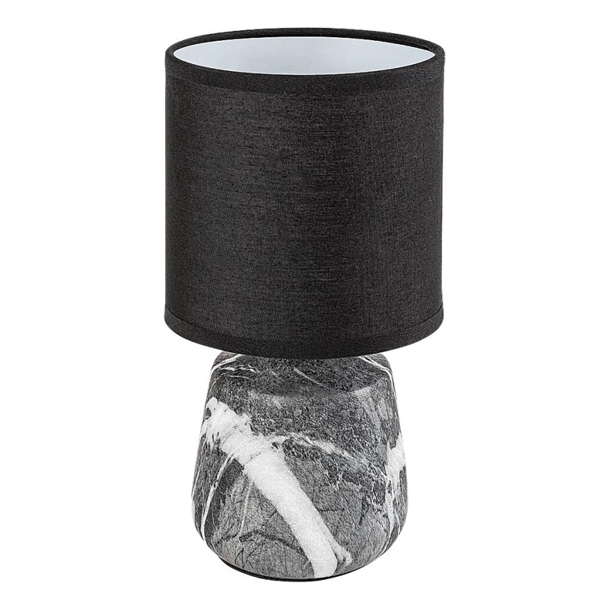 Rabalux - Stolná lampa 1xE14/40W/230V, čierna s mramorovým dekorom