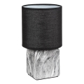 Rabalux - Stolná lampa 1xE14/40W/230V, čierna s mramorovým dekorom