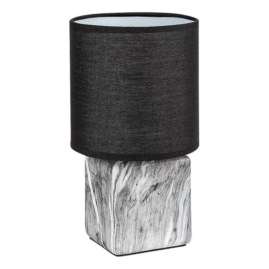 Rabalux - Stolná lampa 1xE14/40W/230V, čierna s mramorovým dekorom