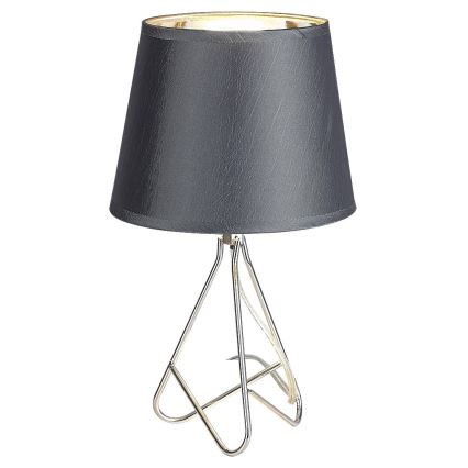 Rabalux - Stolná lampa 1xE14/40W/230V šedá/lesklý chróm