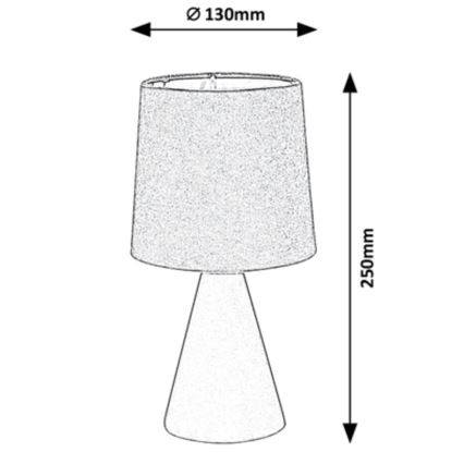 Rabalux - Stolná lampa 1xE14/40W/230V šedá