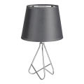 Rabalux - Stolná lampa 1xE14/40W/230V šedá/lesklý chróm