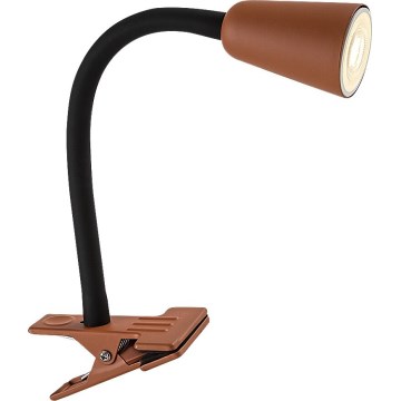 Rabalux - Stolná lampa s klipom 1xGU10/7W/230V oranžová