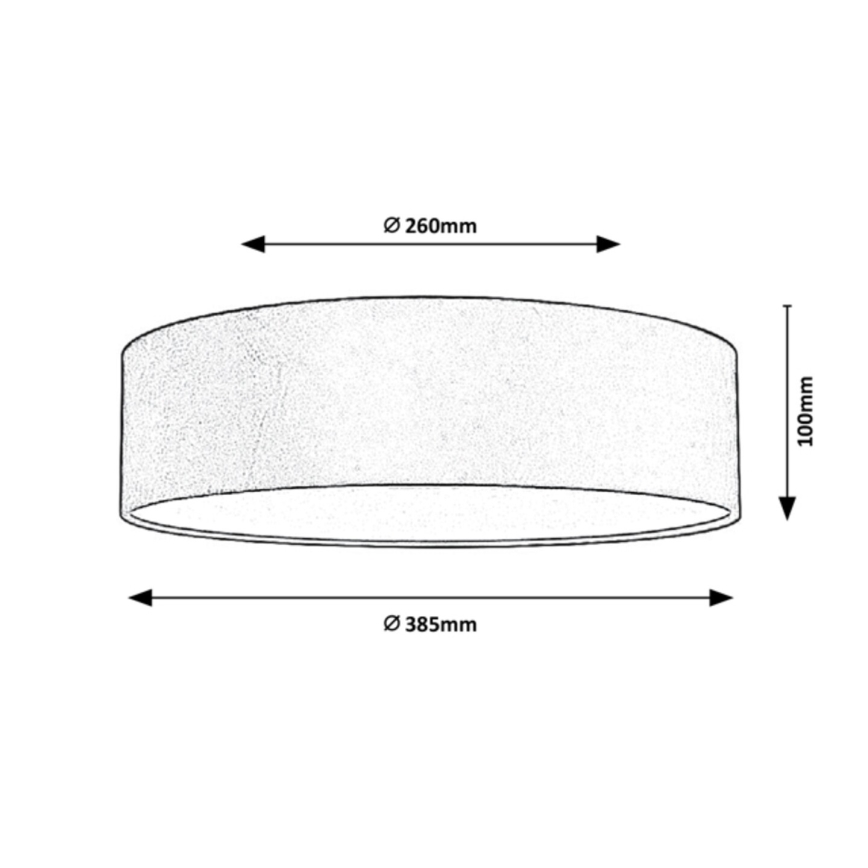 Rabalux - Stropné svietidlo 2xE27/10W/230V modrá pr. 38,5 cm