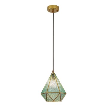 Rabalux - Tiffany vitrážový luster na lanku 1xE14/40W/230V modrá/zlatá