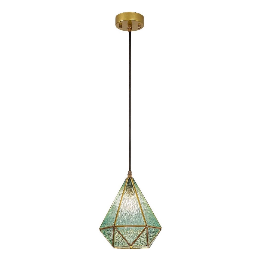 Rabalux - Tiffany vitrážový luster na lanku 1xE14/40W/230V modrá/zlatá