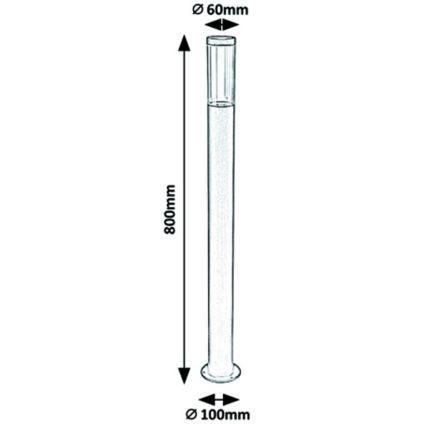 Rabalux - Vonkajšia lampa 1xGU10/7W/230V IP44 80 cm