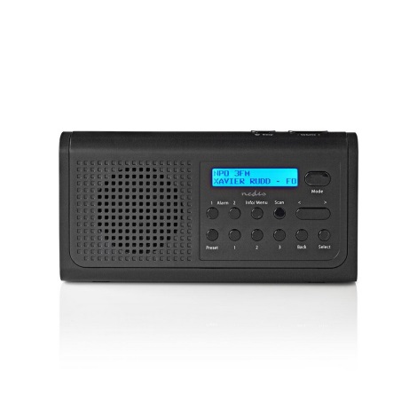 Rádio s hodinami a funkciou alarmu 3W/FM/DAB