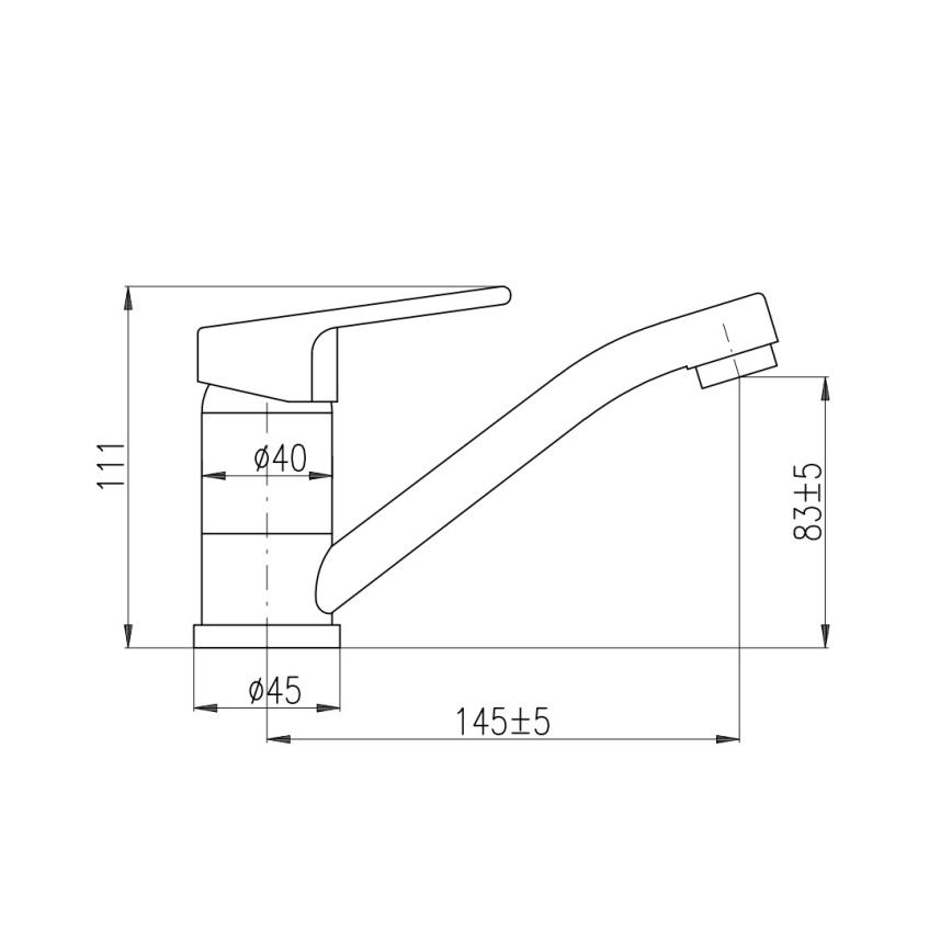 RAV Slezák CO115.0 - Umývadlová batéria COLORADO 11 cm lesklý chróm