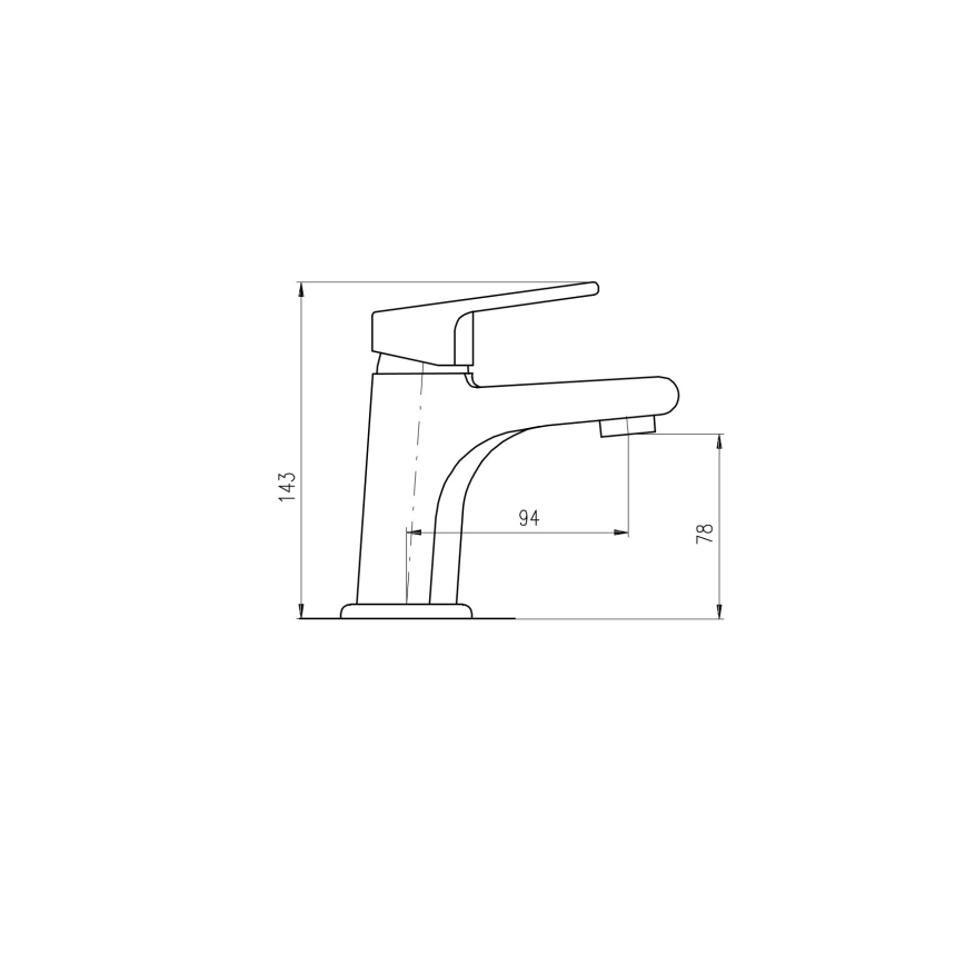 RAV Slezák CO126.0 - Umývadlová batéria COLORADO 14,3 cm lesklý chróm