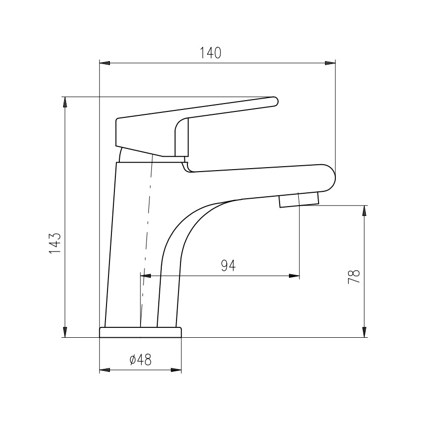 RAV Slezák CO126.0Z - Umývadlová batéria COLORADO 14,3 cm, lesklé zlaté prevedenie