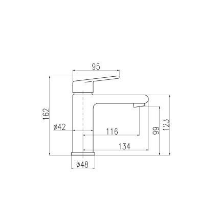 RAV Slezák CO128.0 - Umývadlová batéria COLORADO 16,2 cm lesklý chróm