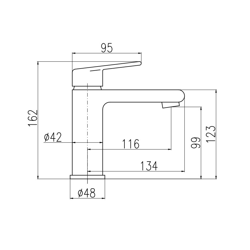 RAV Slezák CO128.0Z - Umývadlová batéria COLORADO 16,2 cm lesklá zlatá