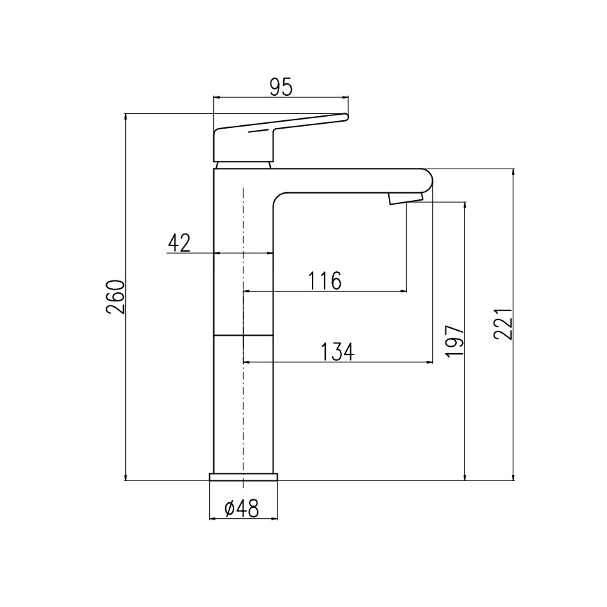 RAV Slezák CO130.0Z - Umývadlová batéria COLORADO 26 cm, lesklé zlato