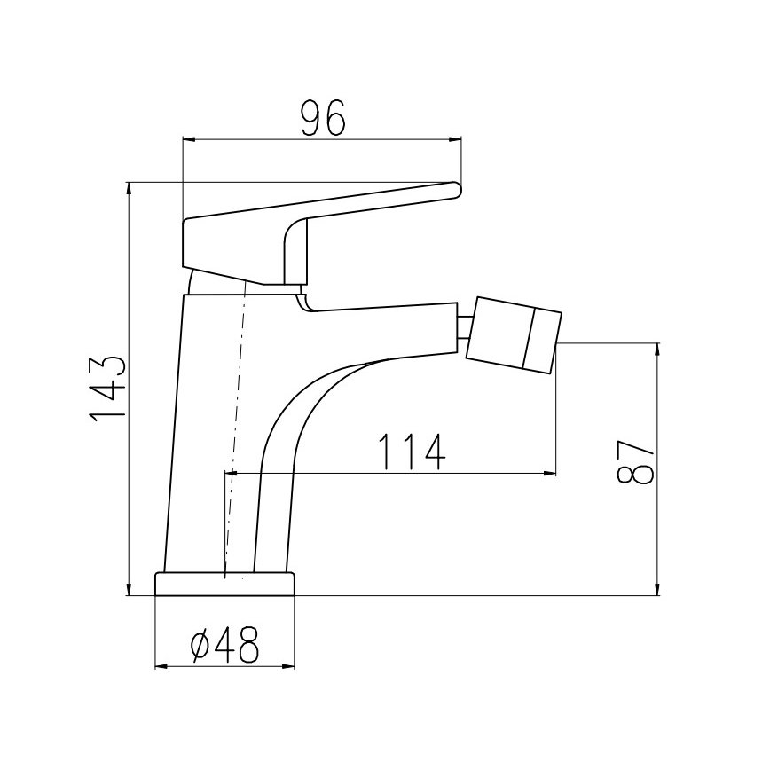 RAV Slezák CO145.0KCMATZ - Bidetová batéria + vypúšť COLORADO 14,3 cm čierna/zlatá