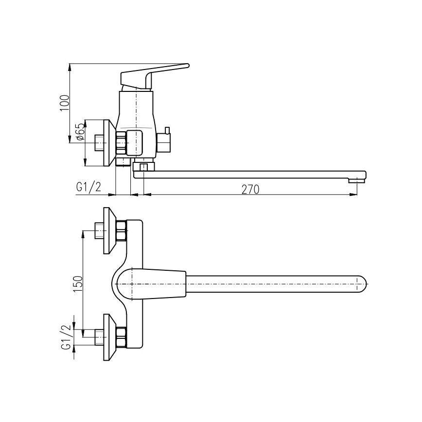 RAV Slezák CO153.5CMATZ - Vaňová batéria COLORADO čierna/zlatá