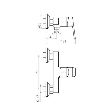 RAV Slezák CO181.5 - Sprchová batéria COLORADO lesklý chróm
