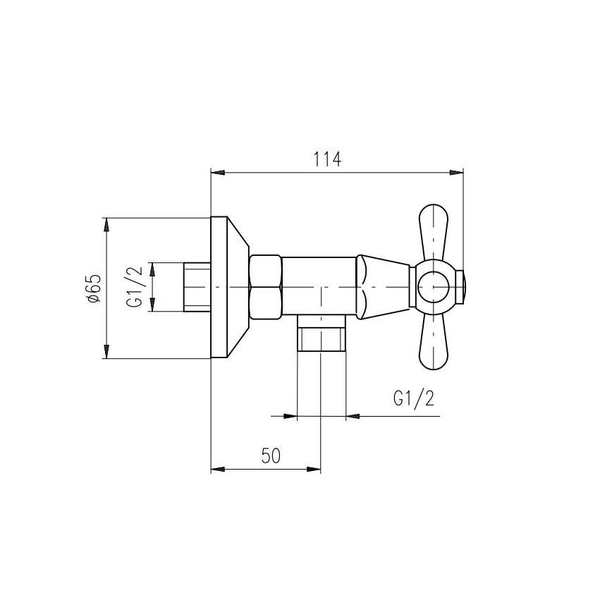 RAV Slezák MK180.5/2SM - Sprchová súprava s batériou MORAVA RETRO stará mosadz