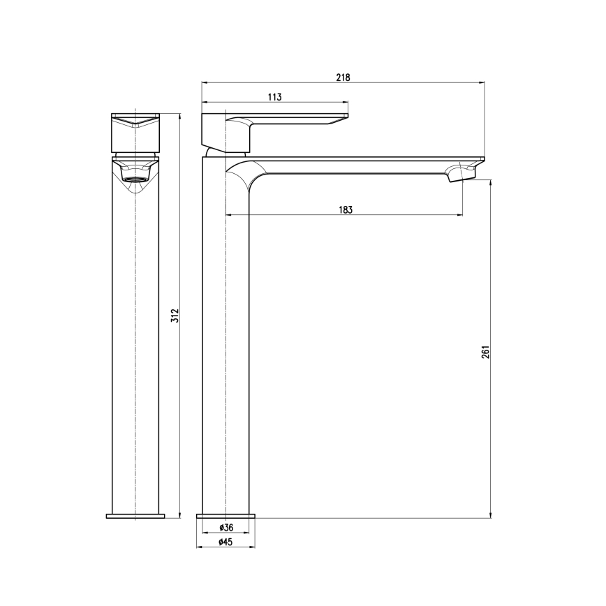 RAV Slezák NL130.0ZK - Umývadlová batéria NIL 31,2 cm kartáčovaná zlatá