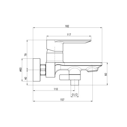 RAV Slezák NL154.5/1MGK - Vaňová sada s batériou NIL kartáčovaná sivá