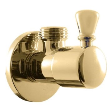 RAV Slezák RV0112Z - Rohový ventil RETRO, lesklé zlato