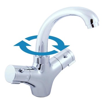 RAV Slezák TRM26.0 - Termostatická umývadlová batéria TERMO 23,5 cm lesklý chróm