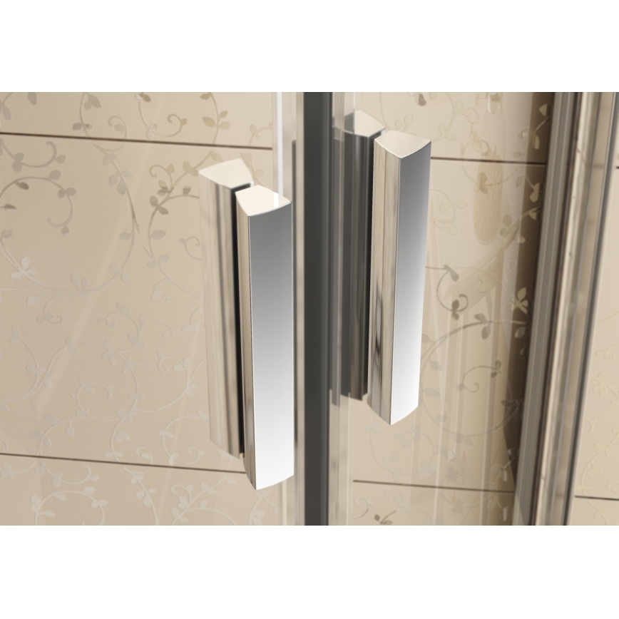 Ravak 3B240C00Z1B - Štvordielny štvrťkruhový sprchový kút BLIX 80x80 cm lesklý chróm