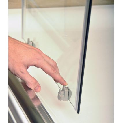 Ravak 3B270100Z1 - Sprchový kút štvordielny štvrťkruhový BLIX 90x90 cm biela