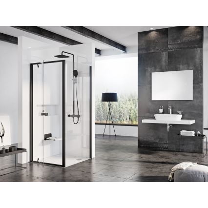 Ravak B8F0000060 - Sklopné sprchové sedátko OVO čierne