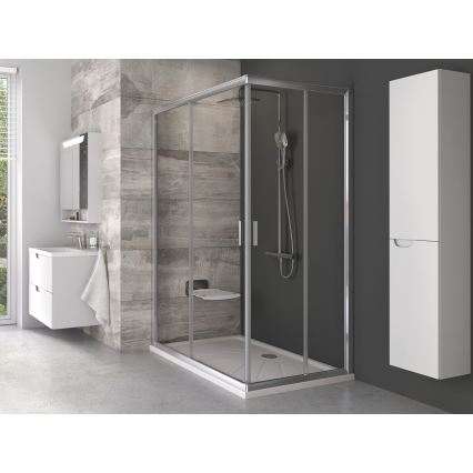 Ravak B8F0000060 - Sklopné sprchové sedátko OVO čierne