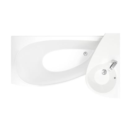 Ravak CT01000000 - Rohová vaňa AVOCADO 150x75 cm akrylát/biela